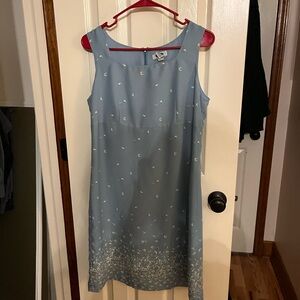 Old Navy Light Blue Floral Midi Dress